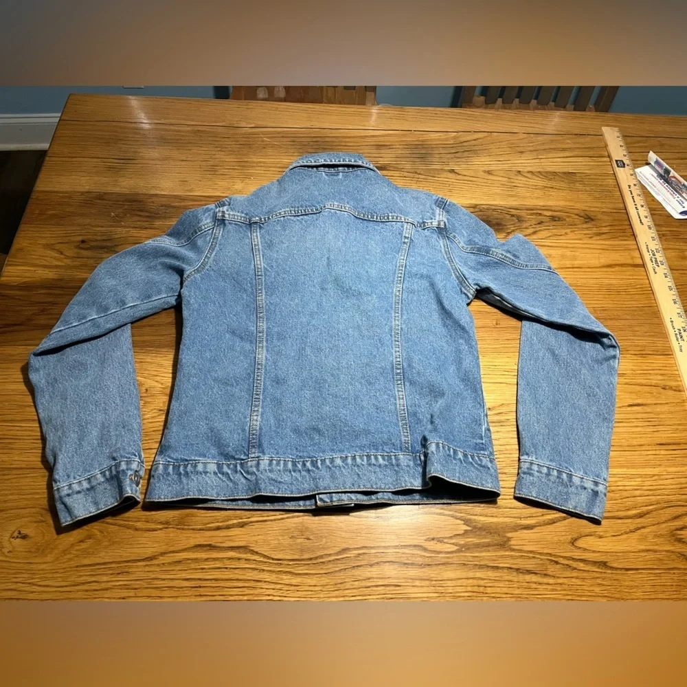 Hudson Jeans Classic Trucker Denim Jacket Medium Wash Blue Tahoe NWT Size S/M